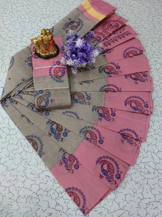 Print cotton saree uploaded by Kirthi Fashion on 4/10/2023