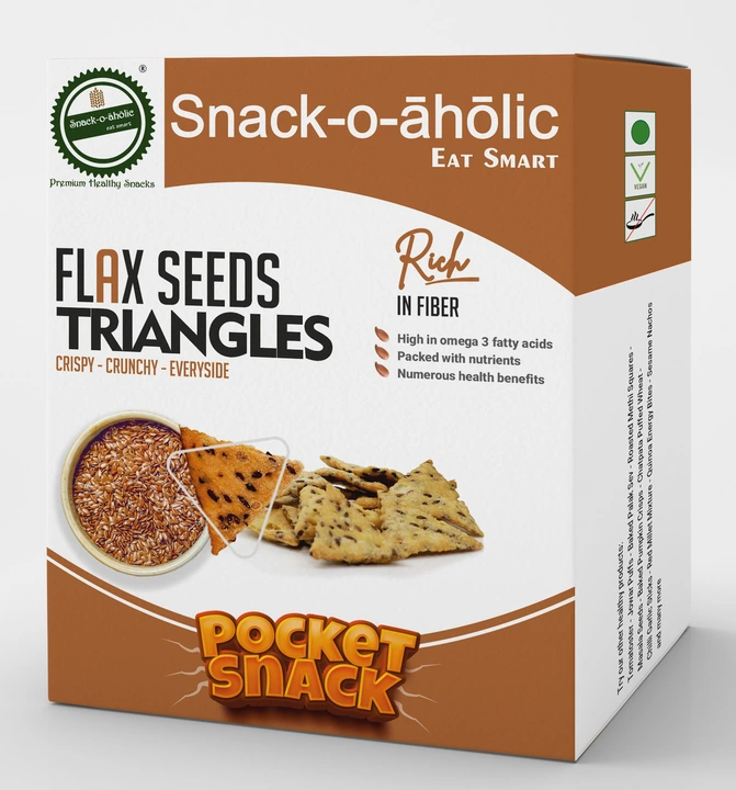 Flaxseed triangle  uploaded by Snackoaholic on 4/10/2023
