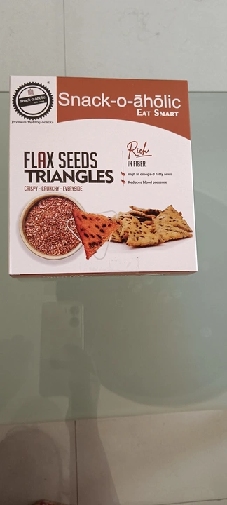 Flaxseed triangle  uploaded by Snackoaholic on 4/10/2023