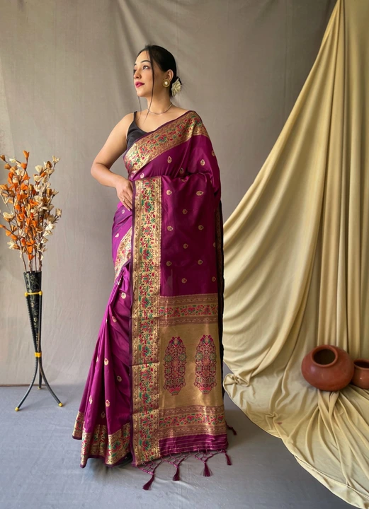 Exclusive fancy sarees with blouse uploaded by business on 4/10/2023