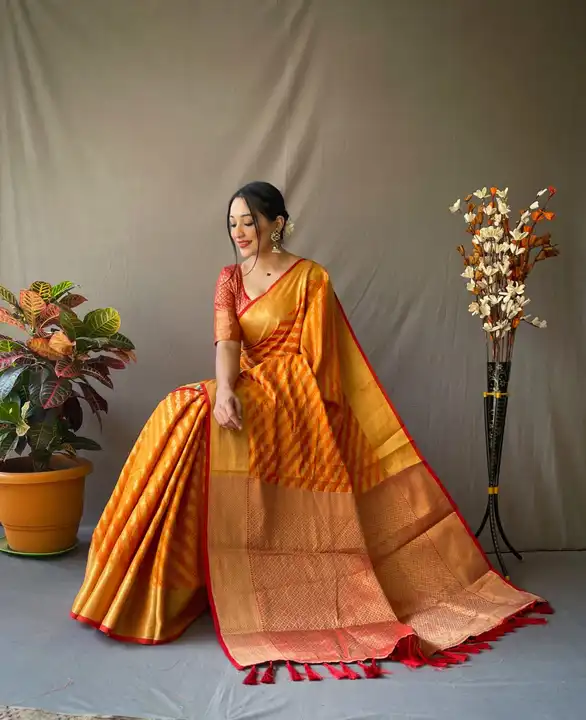 Exclusive fancy sarees with blouse uploaded by Dhanlaxmi on 4/10/2023