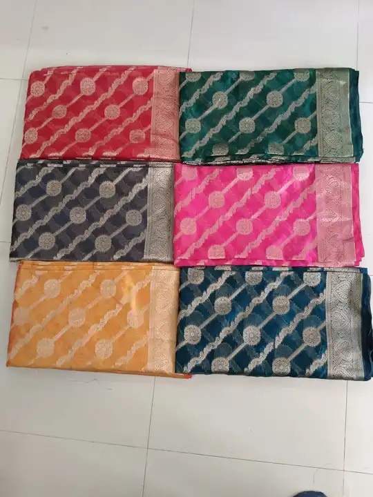 Organza silk sarees  uploaded by 1 Place For All Fashion  on 4/10/2023