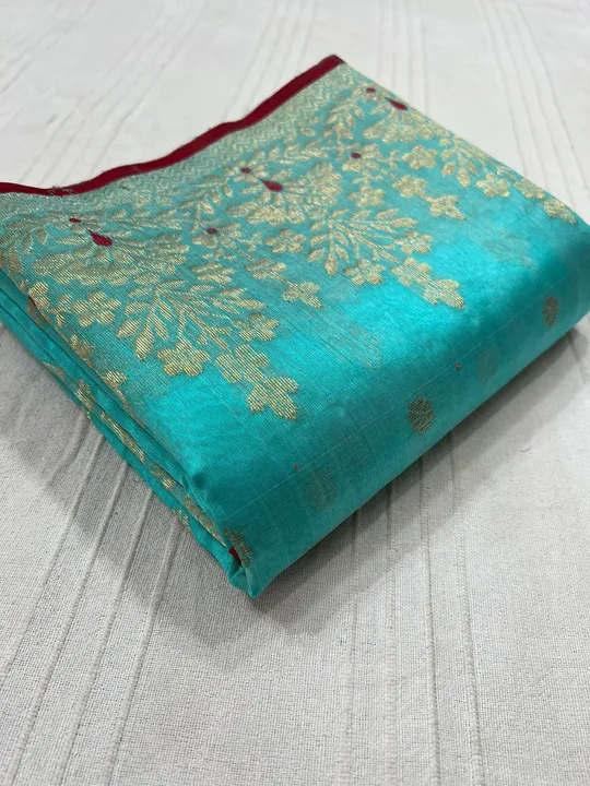 CHANDERI traditional handwoven pattu silk saree  uploaded by WEAVER'S ORIGIN silk and Sarees on 4/10/2023
