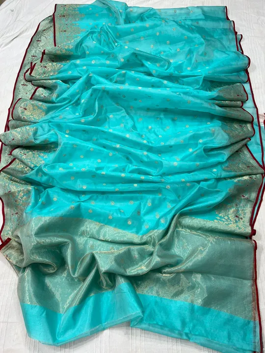 CHANDERI traditional handwoven pattu silk saree  uploaded by WEAVER'S ORIGIN silk and Sarees on 4/10/2023