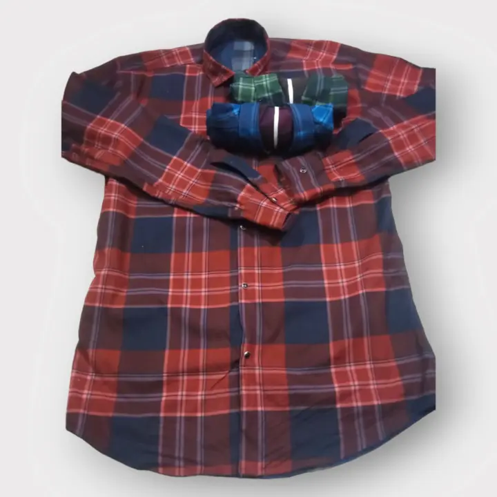 Reversible cheks Shirts fir men uploaded by Asian blue on 4/10/2023
