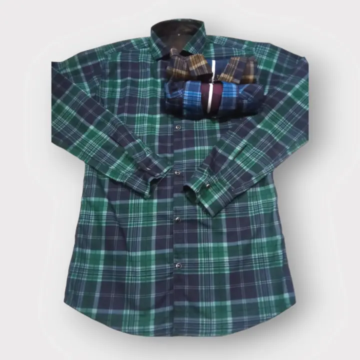 Reversible cheks Shirts for men  uploaded by Asian blue on 4/10/2023