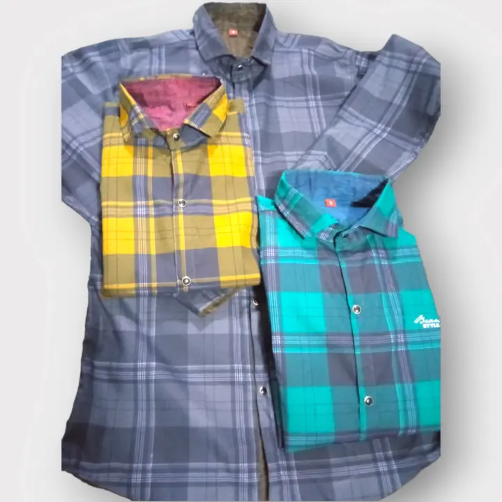 Reversible cheks Shirts for men  uploaded by Asian blue on 4/10/2023