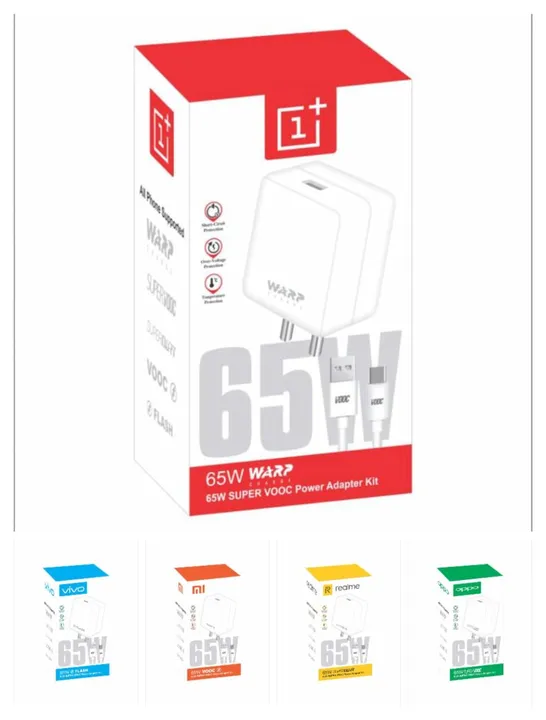 Post image 🔌65W Super vooc Power VIVO MI Realme OPPO OnePlus Available Best Price Mal CHAINA🇨🇳 OG packing 🇮🇳India