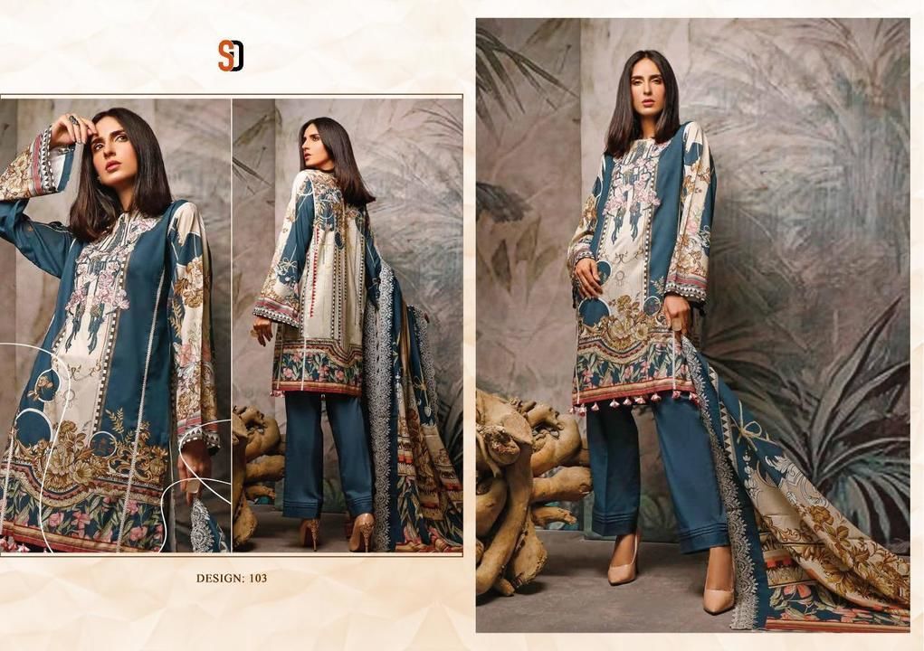 Pakistani replica dresses uploaded by business on 3/4/2021