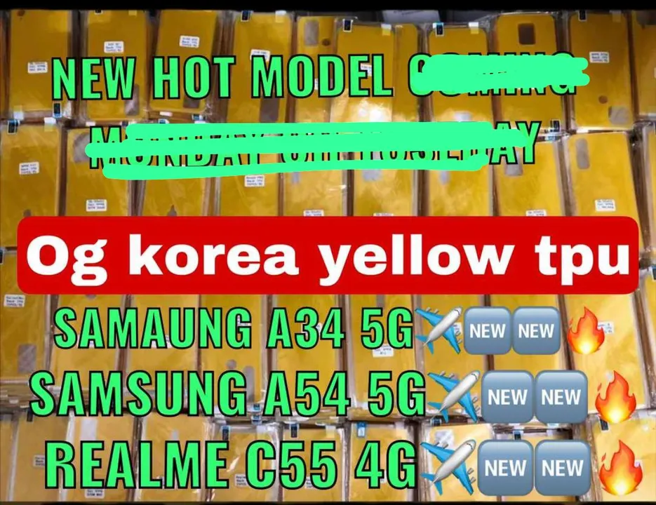 *OG KOREA YELLOW TPU NEW VEEY HOT MODEL AVAILABLE *🔥🆕🆕✈️✈️✈️

*ONEPLUS NORD CE3 LITE 5G *🆕✈️🔥
* uploaded by Gajanand mobile Accessories hub on 4/10/2023