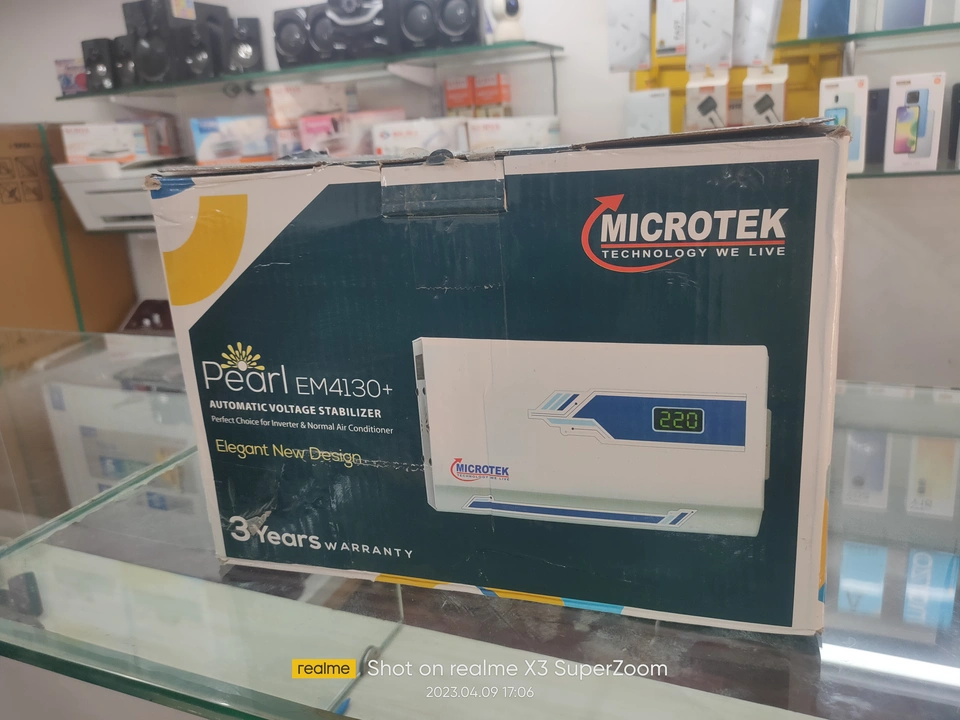 Microtek stebillizar EM 4160+  For Air conditioner  uploaded by Rajesh music Center on 4/10/2023