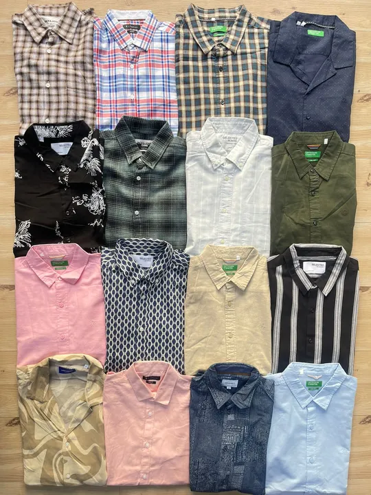 jj
selected homme
ucb
van huesan
spykar
exports shirts 5 pcs in 50 pcs bundle uploaded by Blackoff on 4/10/2023