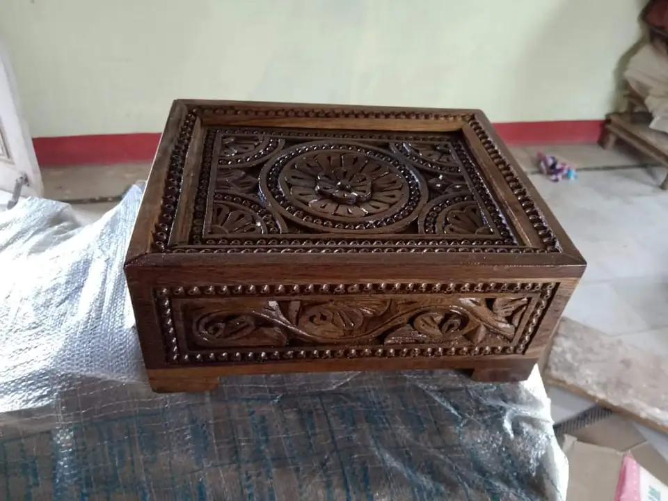 Wooden masala box uploaded by business on 4/10/2023