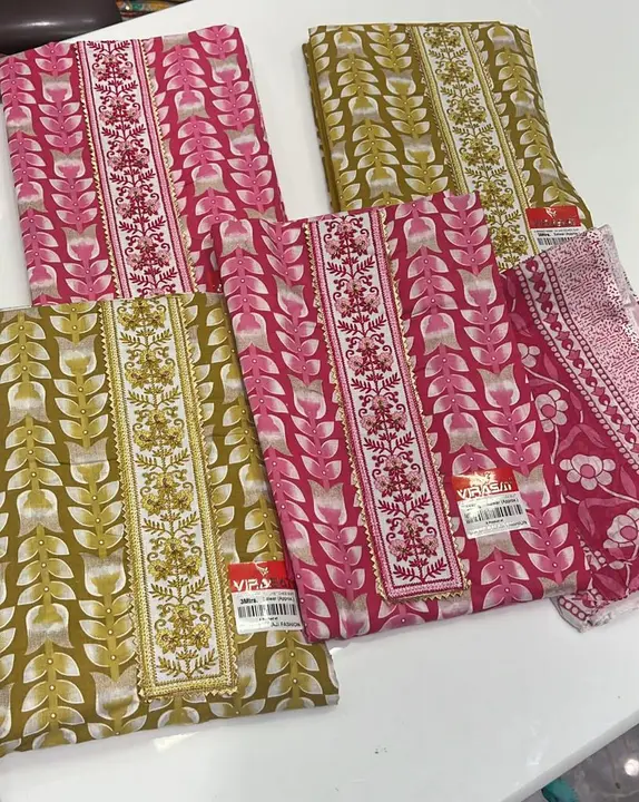 Cotton unstich suits with cotton  dupatta uploaded by NIPHU & CHAHU VLOGS  on 4/10/2023