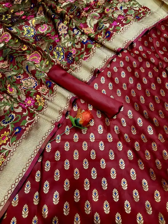 Banarsi suit uploaded by Silk valley on 4/10/2023
