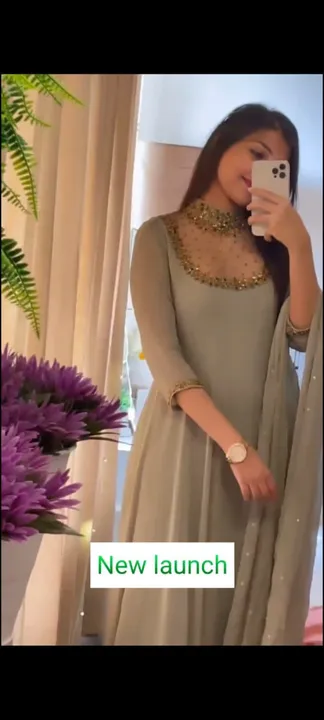 Launching Beautiful gown with dupatta uploaded by Fatema Fashion on 4/10/2023