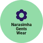 Business logo of Narasimha gents wear