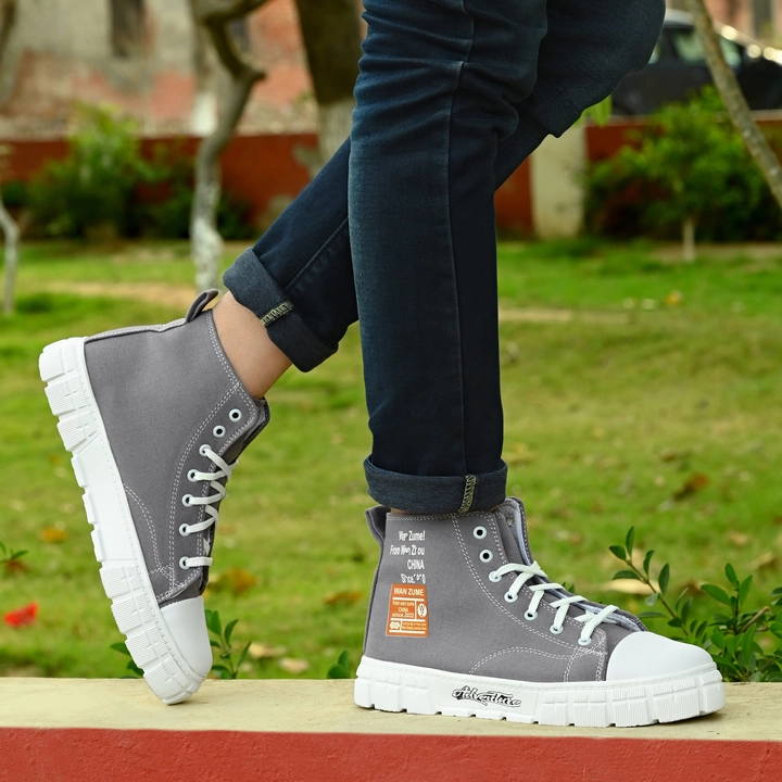 Canvas gray boot uploaded by Chirag traders on 4/10/2023