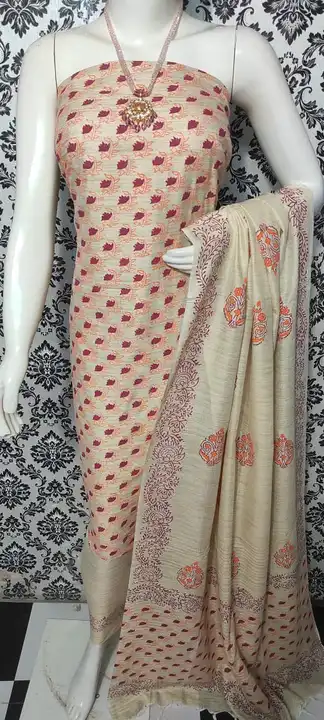 Cotton slub suits uploaded by WeaveMe India on 4/10/2023