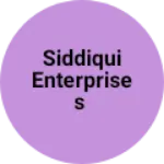 Business logo of Siddiqui enterprises
