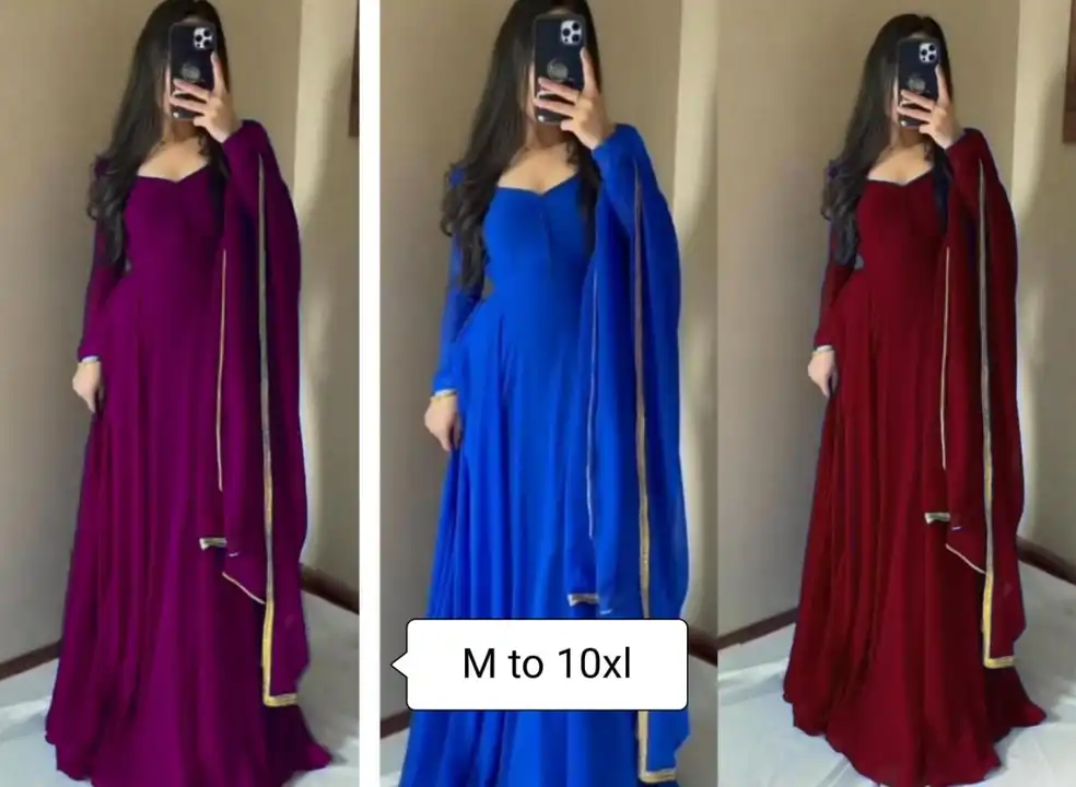 Beautiful Gown With Dupatta  uploaded by business on 4/10/2023