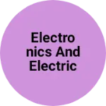 Business logo of Electronics and electric