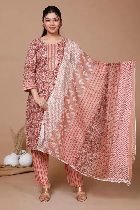 Kurta set, cotton fabric uploaded by The namaha fab on 4/10/2023