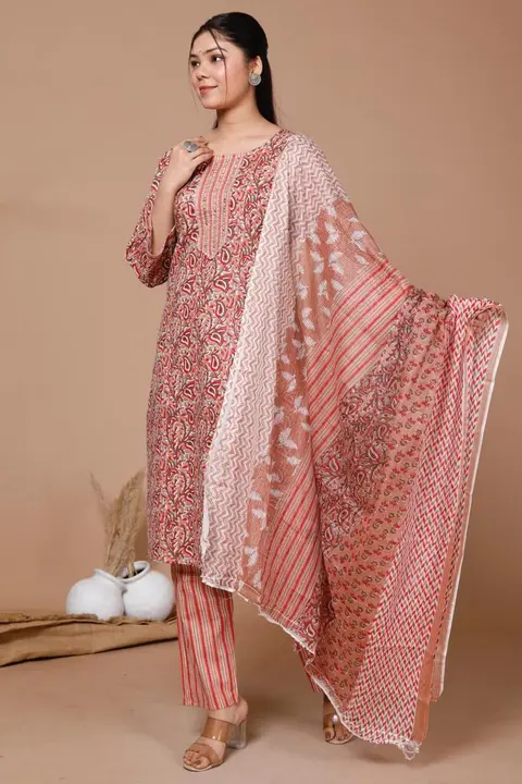 Kurta set, cotton fabric uploaded by The namaha fab on 4/10/2023
