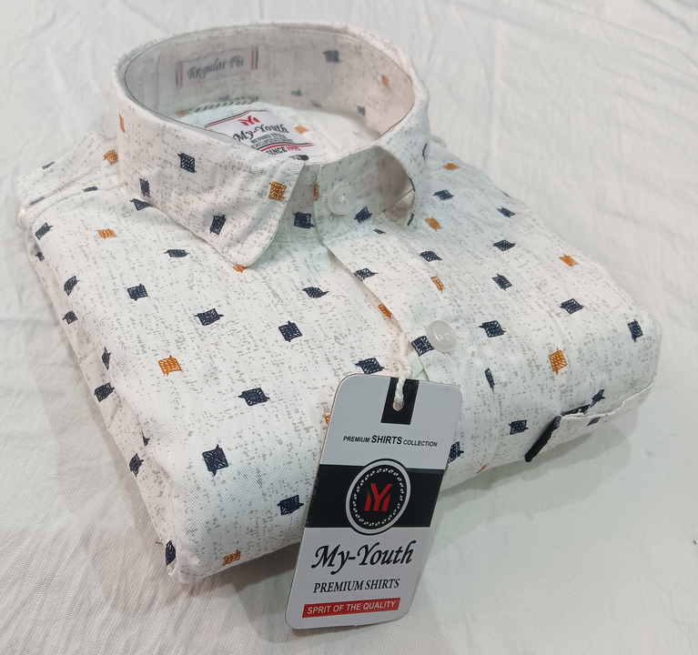Cotton 30-30 Printed shirts 👕 Size S M L XL XXL  uploaded by My youth on 4/10/2023