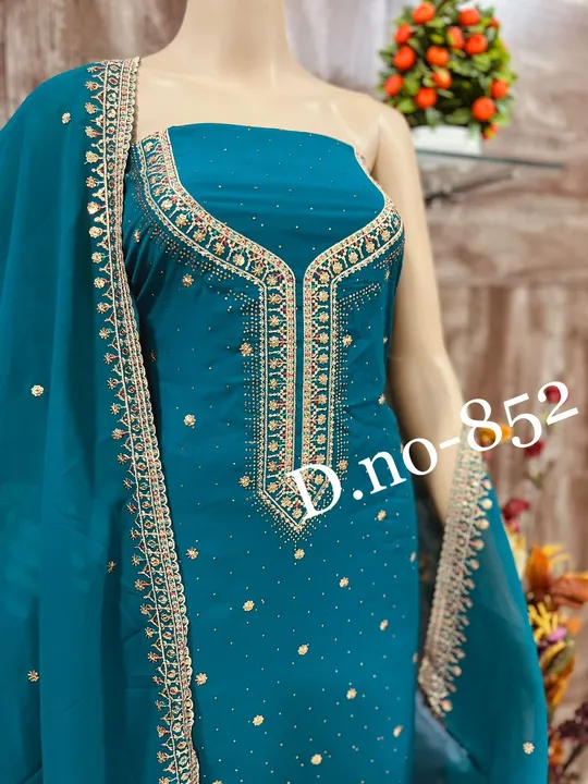New design pure firdaus material  uploaded by Heena fashion house on 4/10/2023