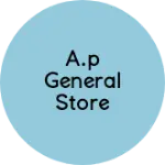 Business logo of A.p general store