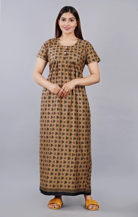Cotton Nighty Night Gown For Women uploaded by Vetali Export on 4/10/2023