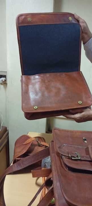 Leather office bag uploaded by BHP TEATHER INDUSTRIES on 3/4/2021