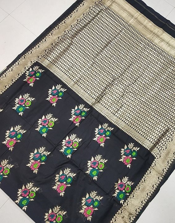 Chanderi Silk saree with blouse uploaded by SHREE SWASTIK ENTERPRISE on 7/11/2020