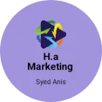 Business logo of H.A marketing