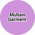 Business logo of Multani garment