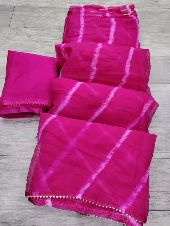 presents  LEHRIYA special  saree  sale sale

*beautiful color combination Saree for all ladies*

👉 uploaded by Gotapatti manufacturer on 4/11/2023