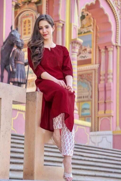 Kurti with pant  uploaded by FASHION MART on 4/11/2023