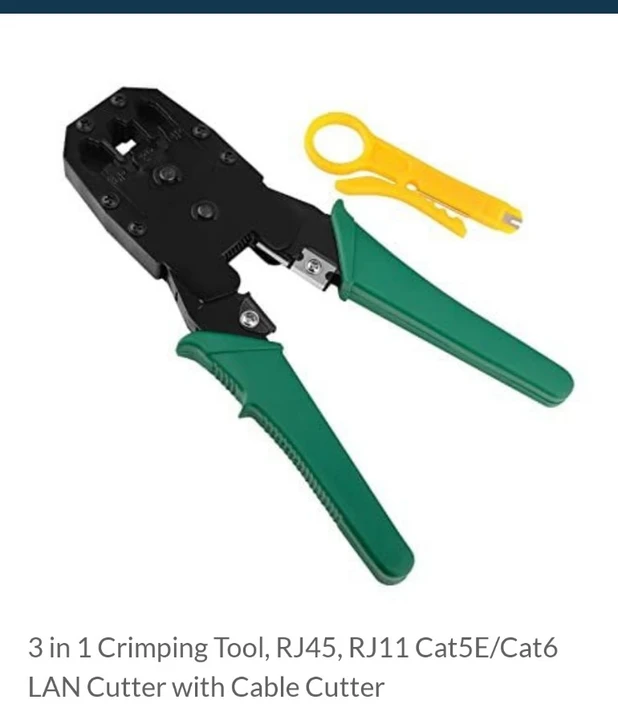 3 in 1 Crimping Tool, RJ45, RJ11 Cat5E/Cat6 LAN Cutter with Cable Cutter uploaded by COMPLETE SOLUTIONS on 6/1/2024