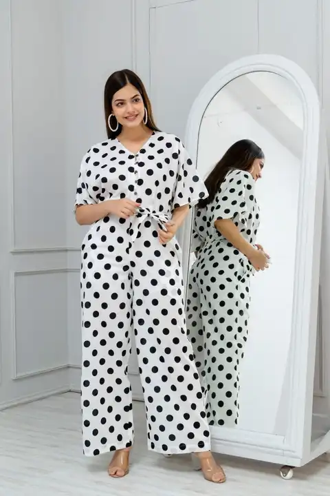 • *ARTICLE DETAILS*

•  *Printed jumpsuit with waist tie ups,v-neck, comfortable half sleeves, both  uploaded by Aman Nama on 4/11/2023