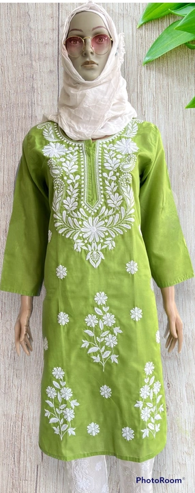 Chikan embroidered kurti uploaded by Usaid Chikan Arts on 4/11/2023