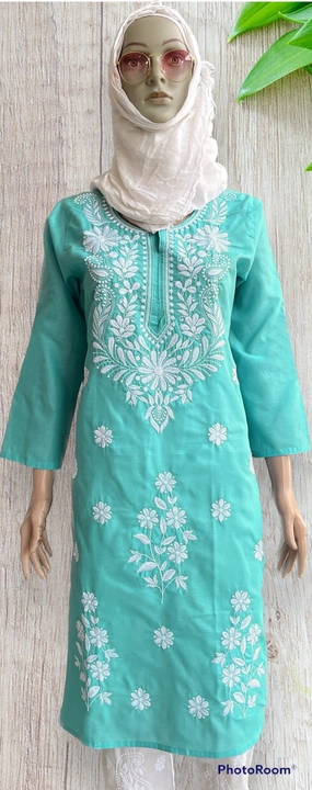Chikan embroidered kurti uploaded by Usaid Chikan Arts on 4/11/2023