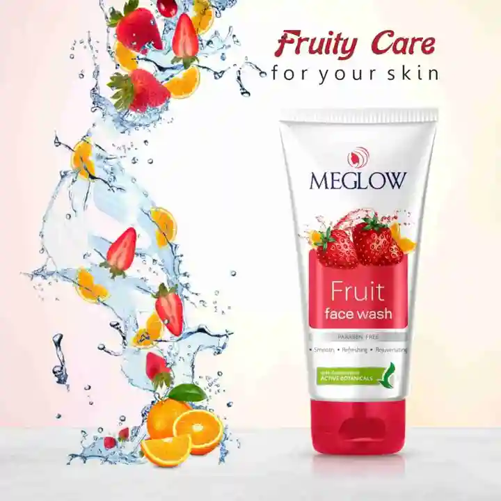 Meglow Fruit Face Wash For Refreshing Face, Paraben Free, Soap Free 70g uploaded by business on 4/11/2023