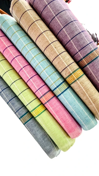 COLOUR CHECKED TOWEL  uploaded by BOLLI RAJAIAH HANDLOOM CLOTH PRODUCTIONS on 4/11/2023
