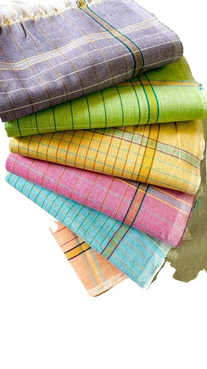 COLOUR CHECKED TOWEL  uploaded by BOLLI RAJAIAH HANDLOOM CLOTH PRODUCTIONS on 4/11/2023