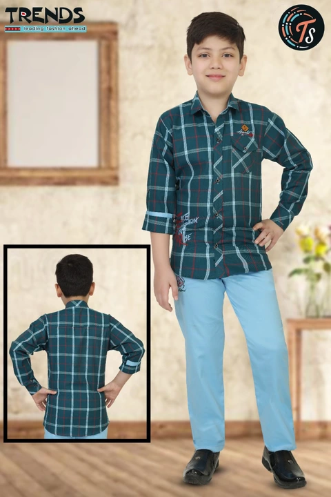 Premium quality Boys shirt pant set and jacket set uploaded by business on 4/11/2023