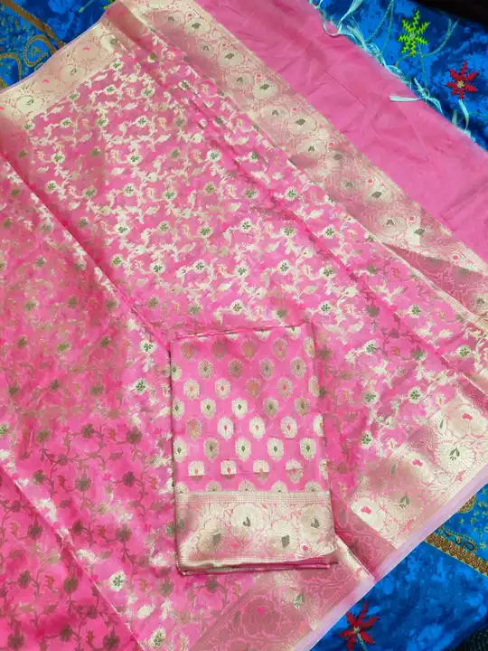 Banarasi semi kataan Full minakari Suit 3 Piece uploaded by Ayesha Fabrics on 4/11/2023