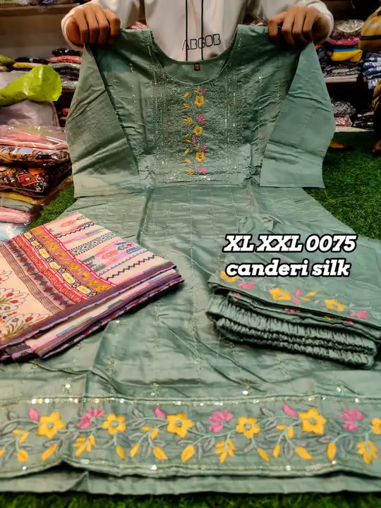 Chanderi suit set  uploaded by All in One store on 5/17/2024