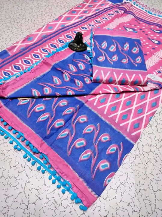 . 🪷🪷🪷🪷🪷🪷🪷 *New arrivals* 🌺🌺 *Pom pom design cotton sarees* * 🌺🌺 *Su uploaded by Kirthi Fashion on 4/11/2023