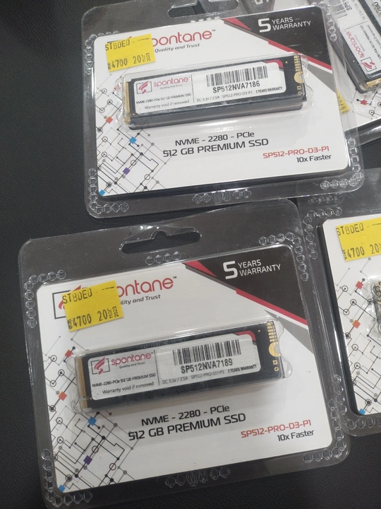 Spontanne 512GB NVME SSD with 5years warranty  uploaded by A2Z Technology  on 6/5/2024